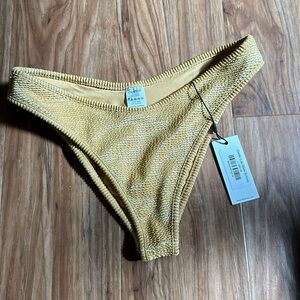 Montce gold bikini bottoms